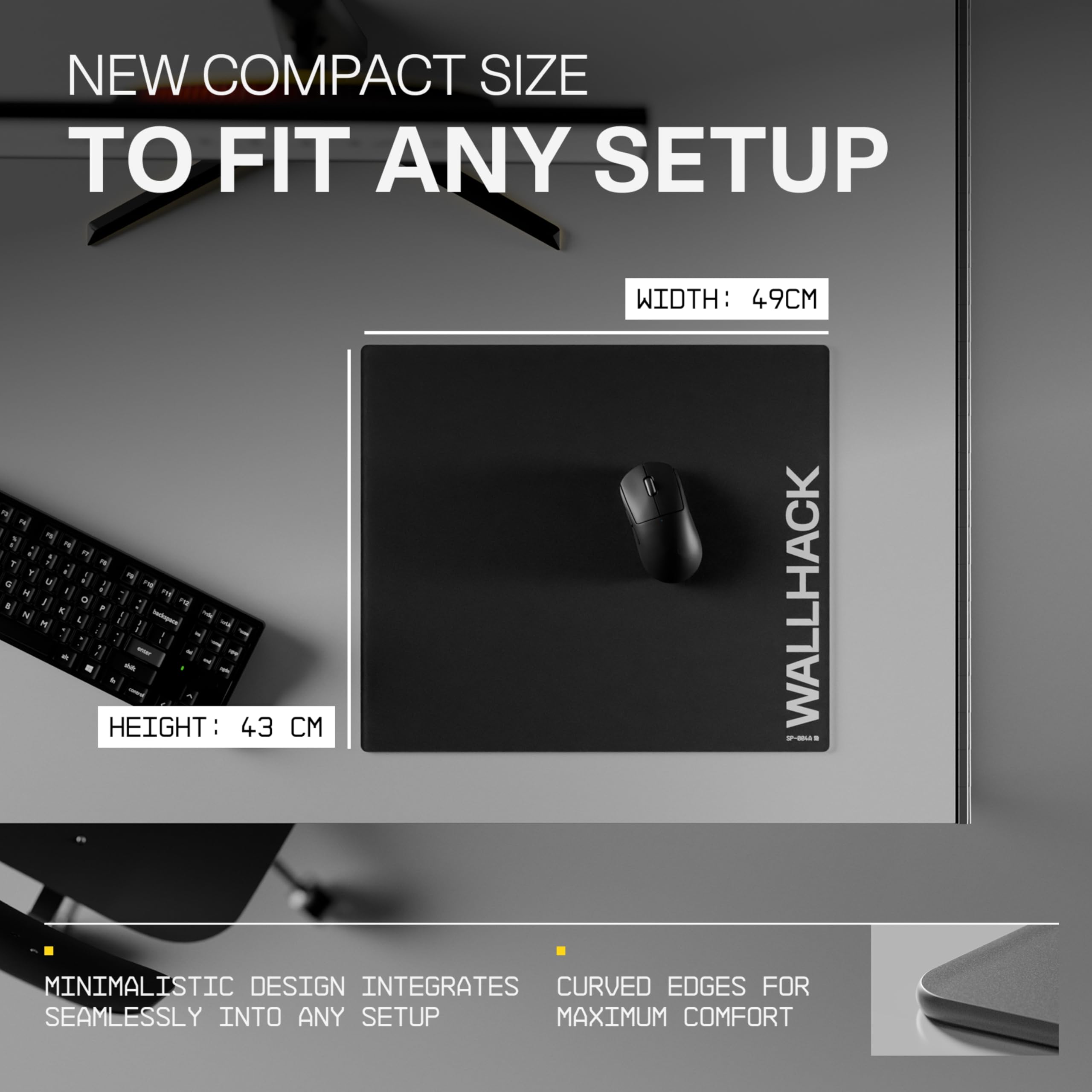 WALLHACK SP-004A Glass Gaming Mouse Pad | 4th Generation Micro